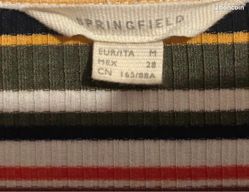 Top Springfield à rayures multicolores (image 3)