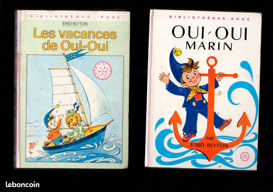 2 Livres OUI-OUI - ENID BLYTON - BIBLIOTHEQUE ROSE (image 1)