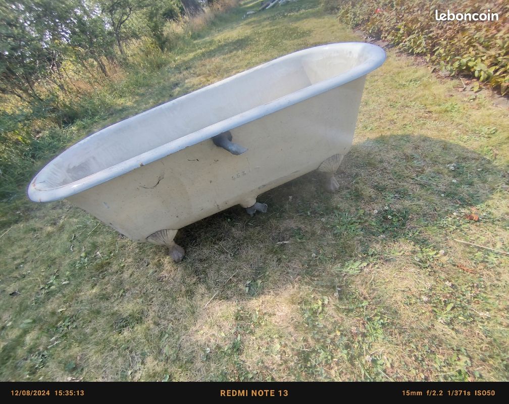 Bonjour je vends baignoire en fonte avec pâte de lion (image 1)