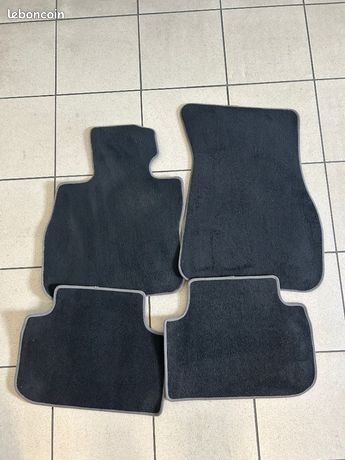 Lot De 4 Tapis De Sol BMW Série 1 F20 Sport - Toutes Saisons - Anthracite/Rouge - Parfait Pour Finition Sportline