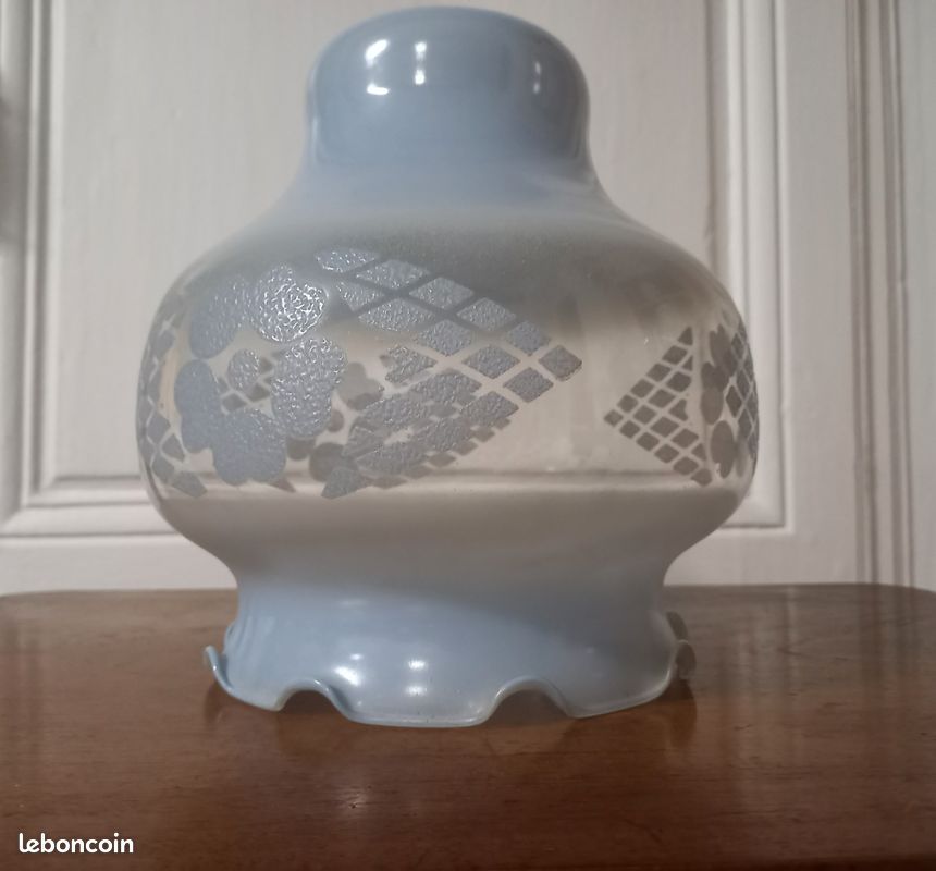 Abat-jour en verre vintage (image 1)