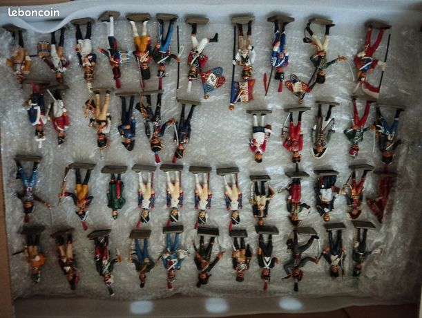 Lot 95 SOLDATS DE PLOMB Miniature Jouet Ancien + 25 Accessoires Militaria M2 - Collection