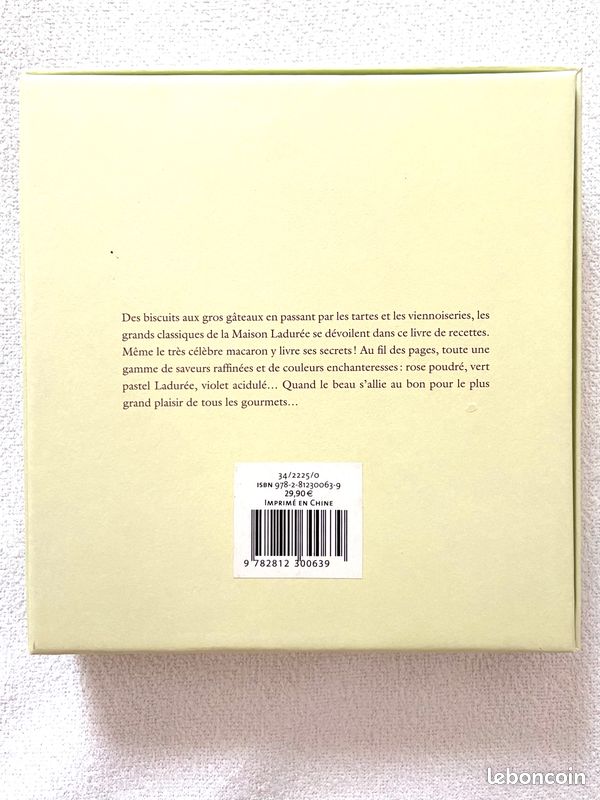 Livre de recettes sucrées Ladurée (image 2)