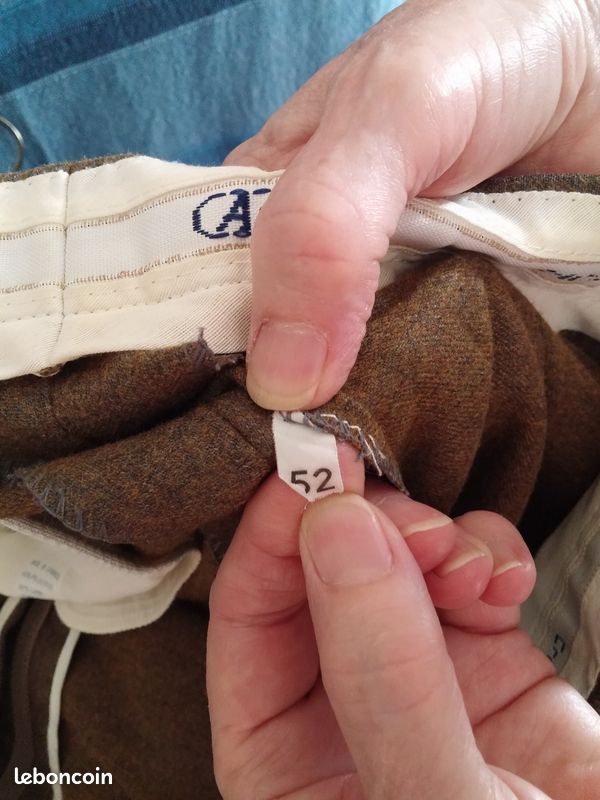 Pantalon de costume marron T52 (3) (image 2)