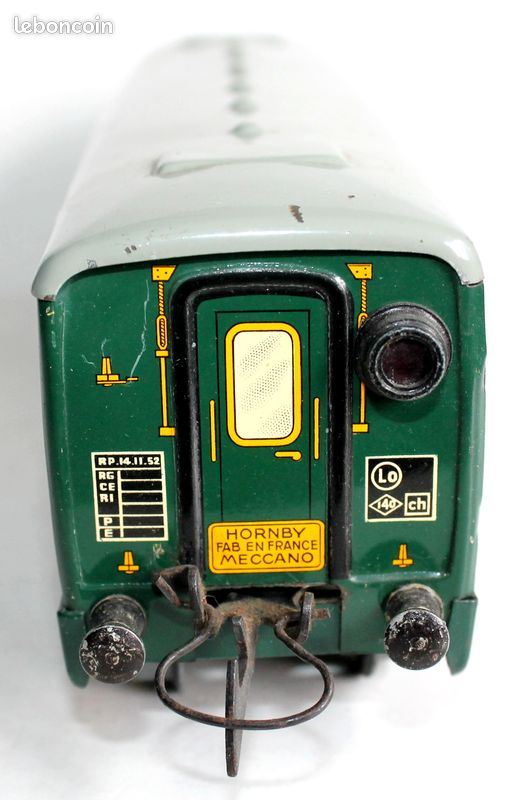 HORNBY O VOITURE VOYAGEUR 2e Cl MIXTE FOURGON WAGON BAGAGE PARIS MARSEILLE SNCF (image 4)