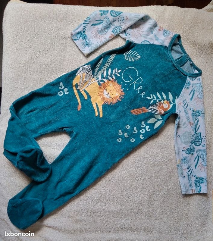 3 ans mixte pyjama velours Petit Beguin (image 1)