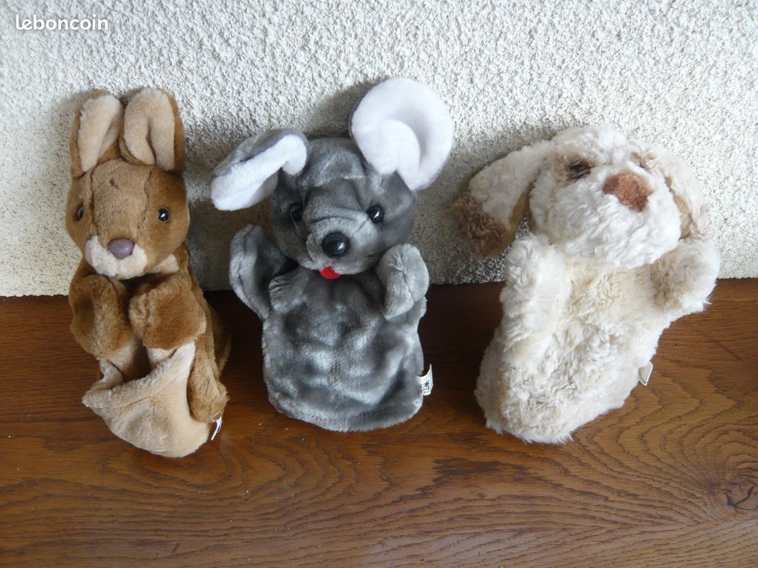Jouet en Peluche Animal en Peluche Chien Marionnette à Main Jouet Enfants Marionnettes à Main Jouet