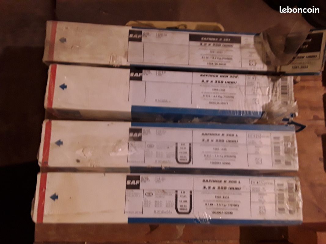 Lot De Plus De 50 électrodes à Souder SAFINOX, Occasion, Pour Acier Inoxydable