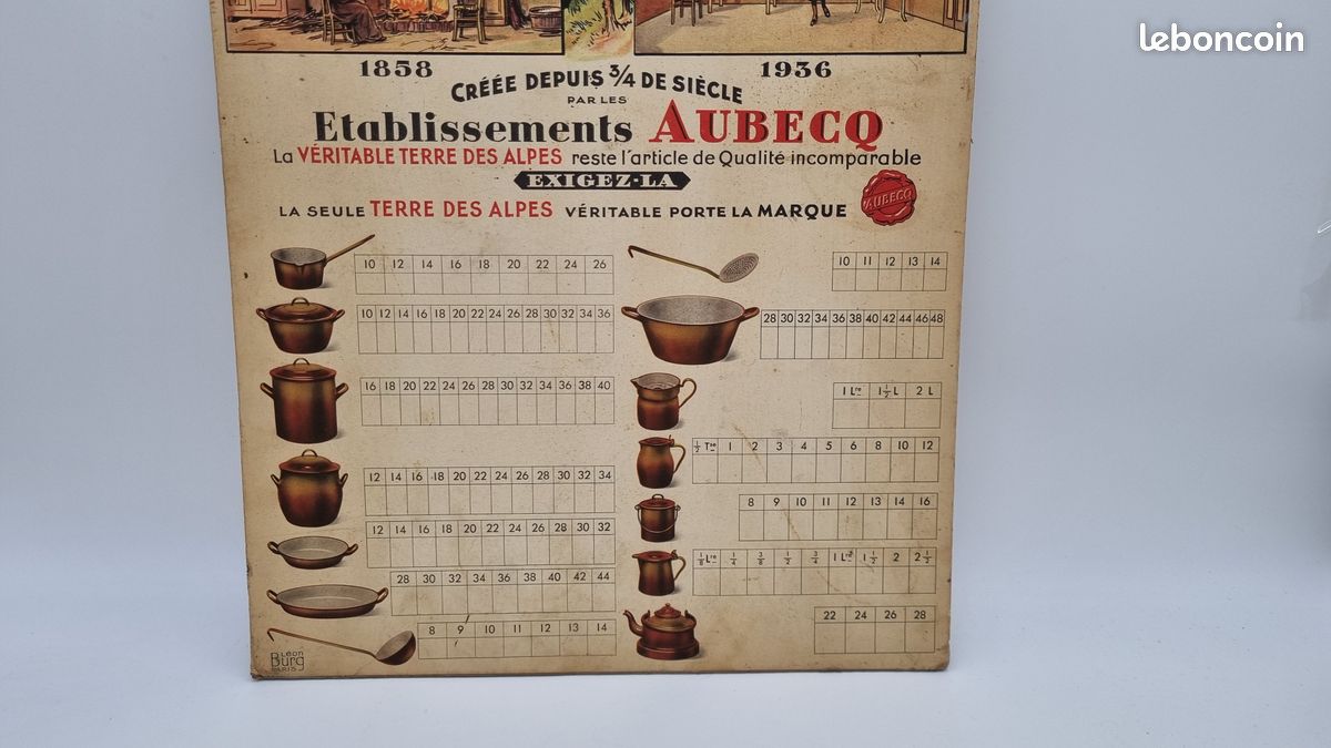 Ancien carton publicitaire plaque vintage (image 4)