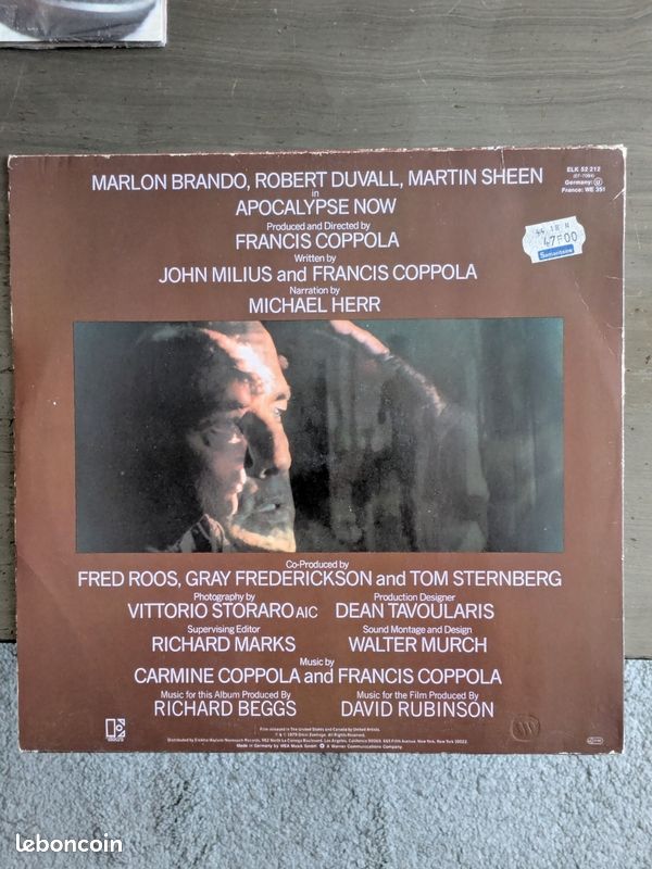 Vinyle 33t Apocalypse Now (image 2)