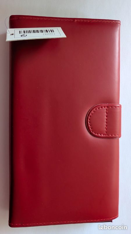 Portefeuille rouge 3 en 1, porte-cartes, porte-monnaie, portefeuille (image 2)