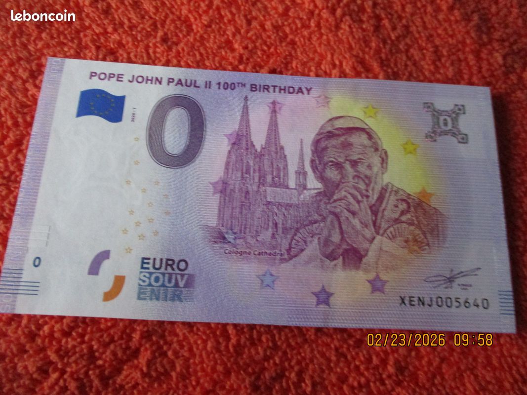 Billet Touristique 0 Euro Allemagne – Terence Hill Et Bud Spencer – Souvenir Avec éléments De Sécurité