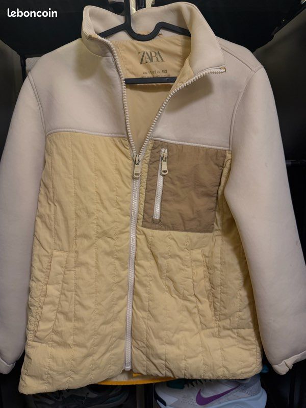 Veste Zara beige et écrue 🤍 | Style tendance | Taille 11-12 ans (image 1)
