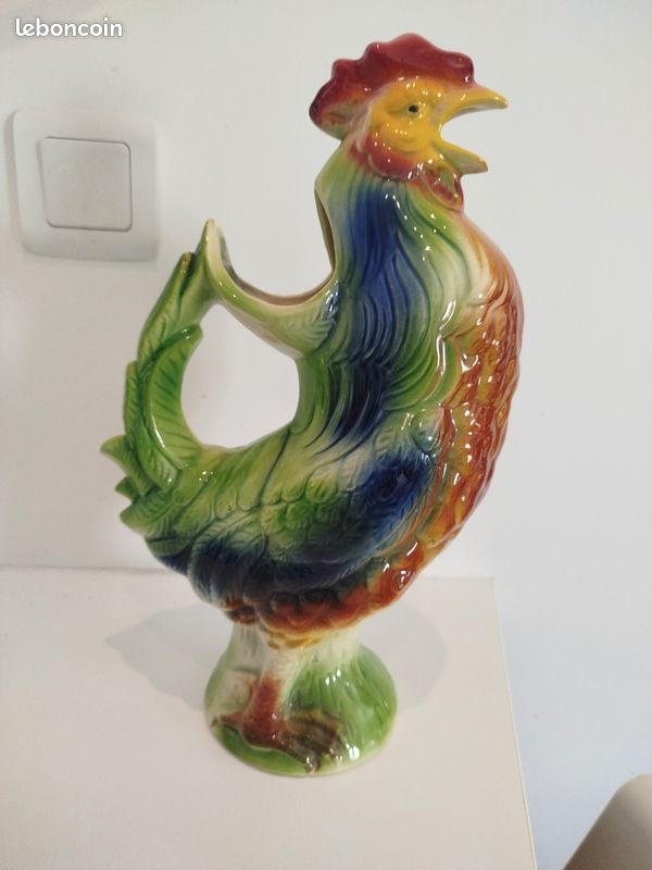 Pichet carafe Barbotine saint Clément (image 2)