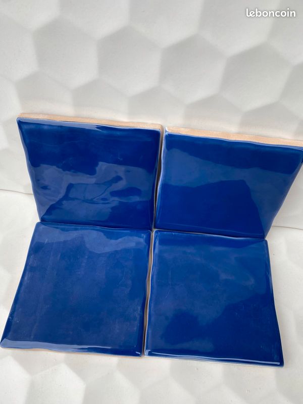 Faience murale aspect Zellige bleu marine 10x10 (image 3)