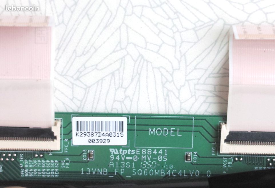 T-CON carte 13VNB_FP_SQ60MB4C4L pour TV PHILIPS 40PFK6719 (image 3)