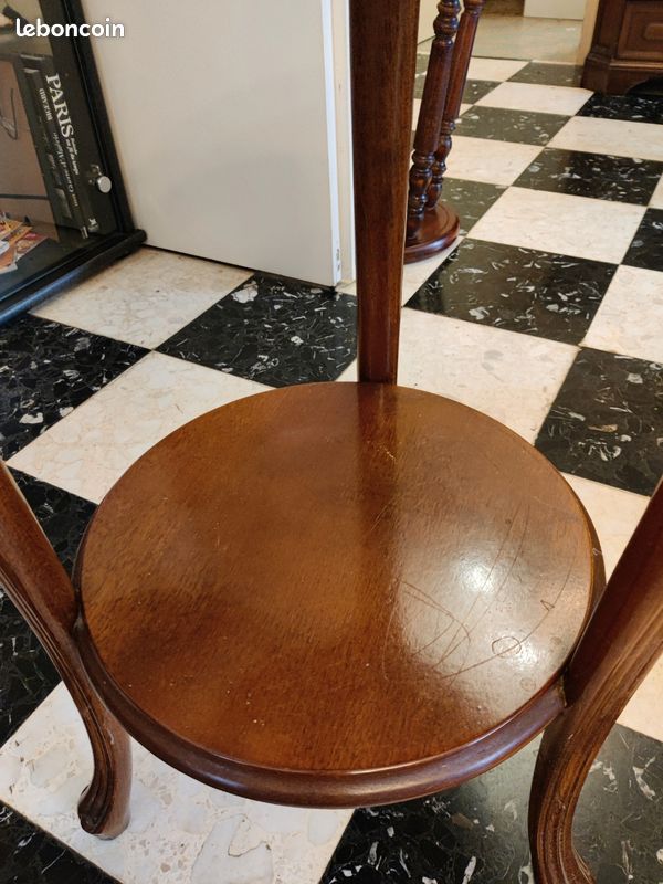 Table guéridon bois massif (image 4)
