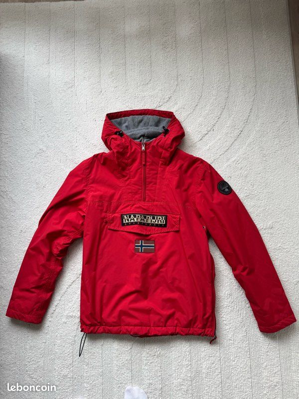 Chemise Napapijri Vichy Rouge/jean - Taille L - Occasion Très Bon état
