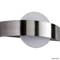 Applique Murale Ronde Scandinave En Travertin - LED Intégrée Et Lumière