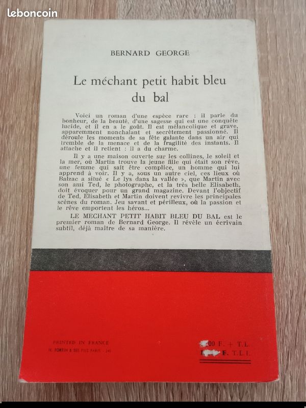 ✓ Bernard George - Le méchant petit habit bleu du bal (image 2)
