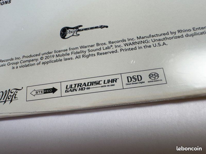 Lot 2 SACD Dire Straits, Neufs: On Every Street + Dire Straits -> Mobile Fidelity (MFSL) (image 5)