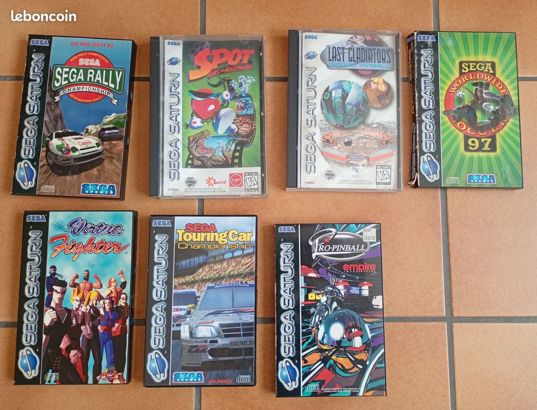 lot de 6 jeux Sega Saturn Canton Genève
