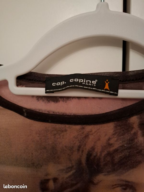 Top Stretch Graphique Méditerranéen Cyber Y2K - Vintage 2000's - Taille M