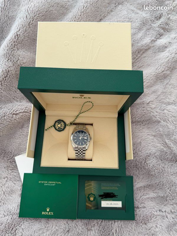 Rolex Datejust 41mm Bleu Cannelé – Édition Limitée 126300