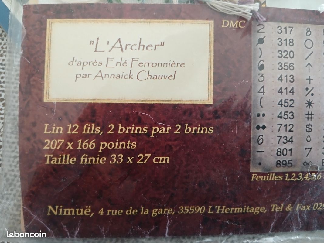 Modèle De Point De Croix Nimue - Chaman, Papier à Compter 142g (Neuf)