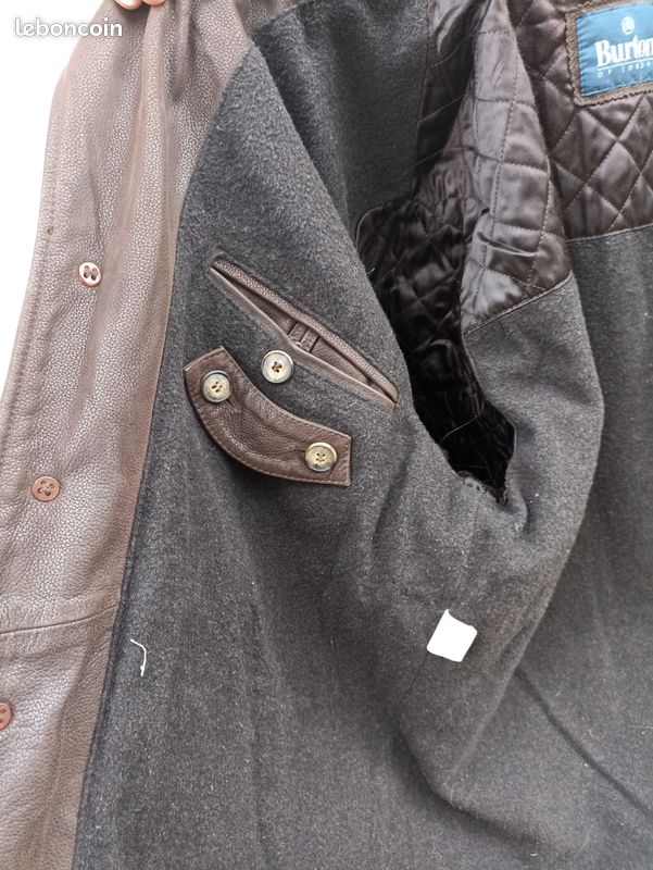 Veste cuir Burton of London homme (image 7)