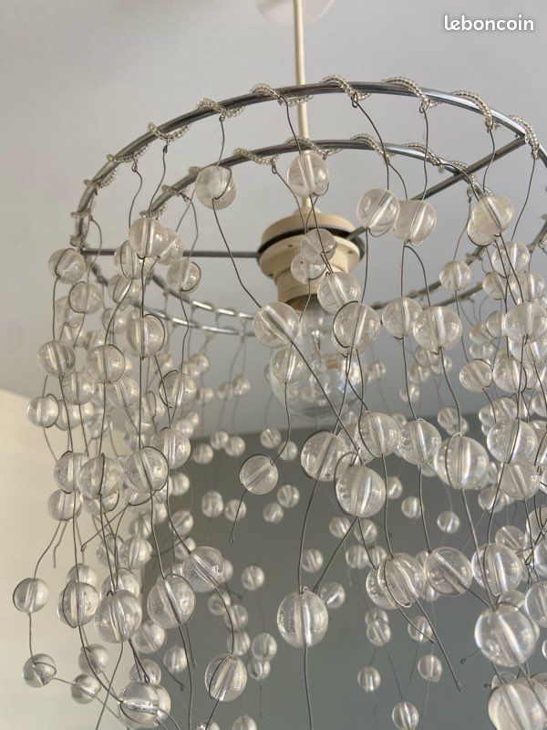 Suspension / lustre avec perles (image 4)