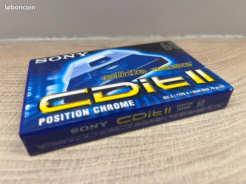 5 Cassette Audio Vierge SONY CDit II 90 - K7 Chrome Neuf