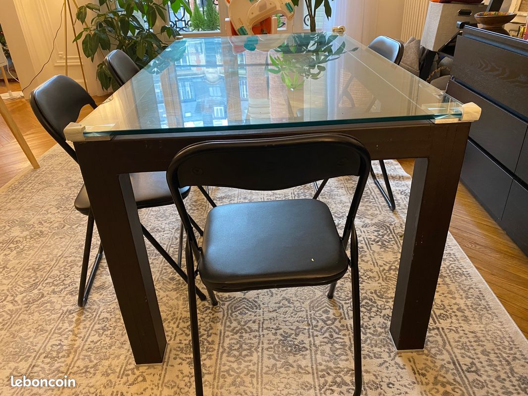 Table de salle à manger en verre - 100 (image 3)