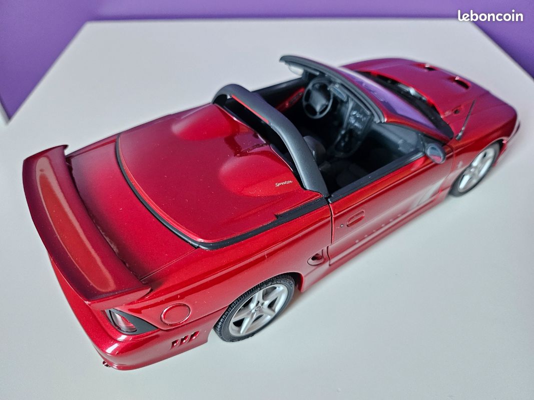 AUTOart 1/18 Ford Mustang Saleen S351 Convertible 1998 – Rouge – Occasion (antenne Manquante)