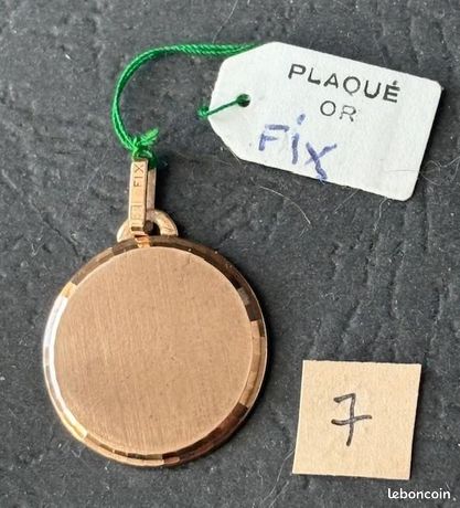 Pendentif Ancien Plaqué Or - Bijou Vintage à Nettoyer - FIX