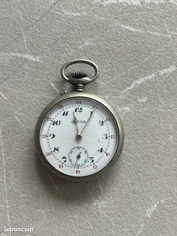 Montre à gousset Ultra ancienne – mécanique suisse – années 40/50