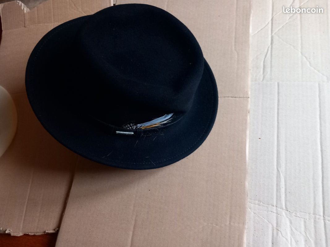 Chapeau feutre STETON Noir. Vendu 95 (image 2)