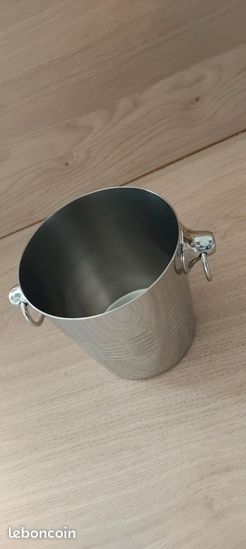 Seau à glaçons vintage Rémy Letang en inox 18/10 made in France - Arts de la table