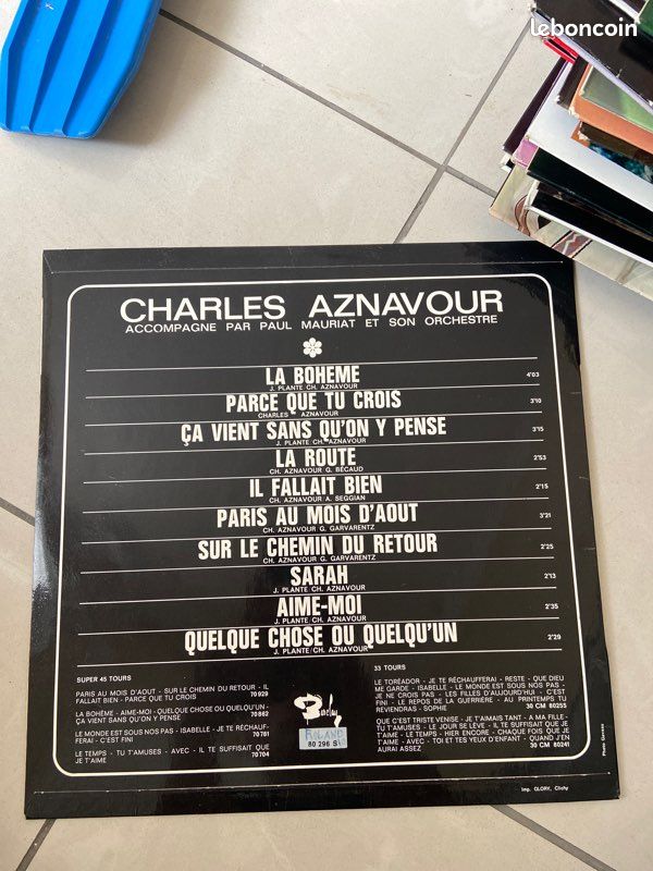 Vinyl de Charles aznavour (image 2)