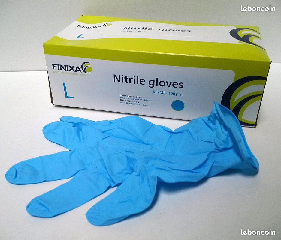 Gants bleus de maçon en latex - Taille 9 - Brico Dépôt