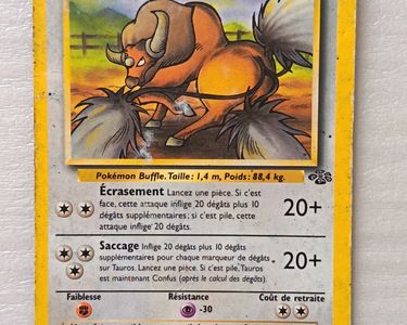 1995 tauros pokemon card value 1995 Pokemon card Tauros