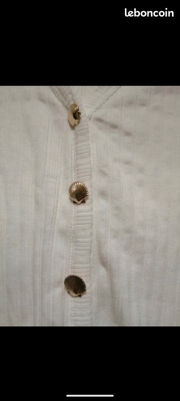 Beau tee shirt Kiabi blanc écru. Taille M (image 4)
