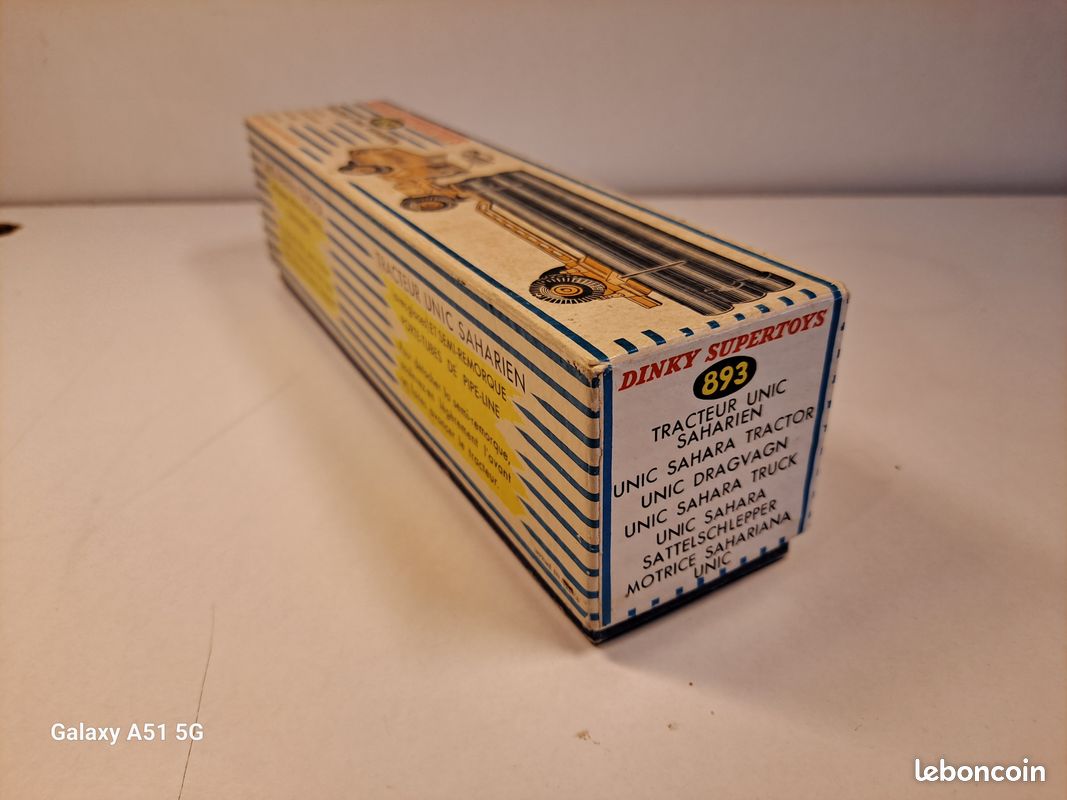 Tracteur Dinky Toys Supertoys 893 - Unic Saharien Gaz - Boîte D'origine