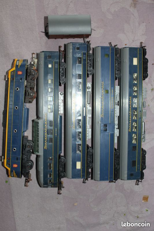 Train Mecano Triang rame transcontinental 5 éléments (image 1)