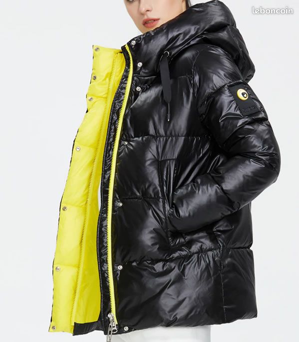 Veste Doudoune Hiver Femme Noir MANTEAU D'HIVER FEMME TONG LONSDALE