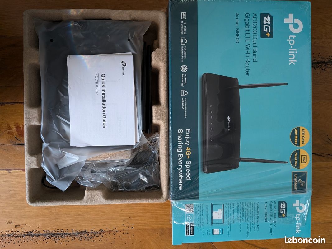 Routeur TP-Link Archer MR600 4G+ Cat6 AC 1200 Dual band Gigabit LTE wifi routeur (image 1)