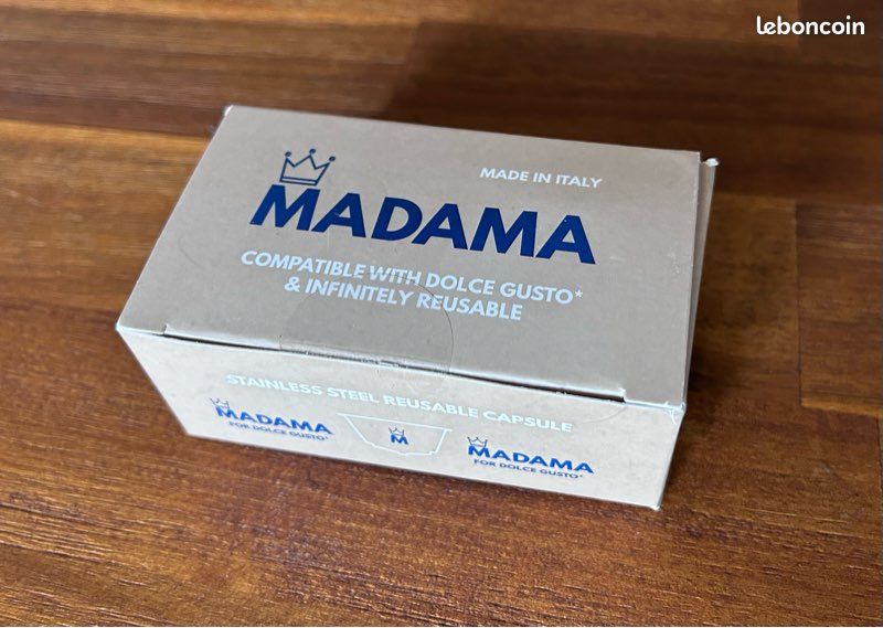 Madama Capsule Rechargeable Nespresso Acier Inoxydable - Lot De 1 Avec Bouchons Silicone Made In Italy Madama Capsule Rechargeable Nespresso Acier Inoxydable - Lot De 1 Avec Bouchons Silicone Made In Italy