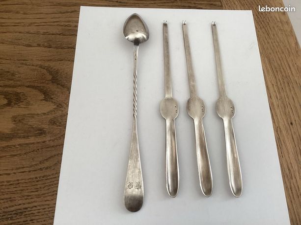 Rare 2 curettes à homard Christofle dans leur boîte d'origine - Arts de la table