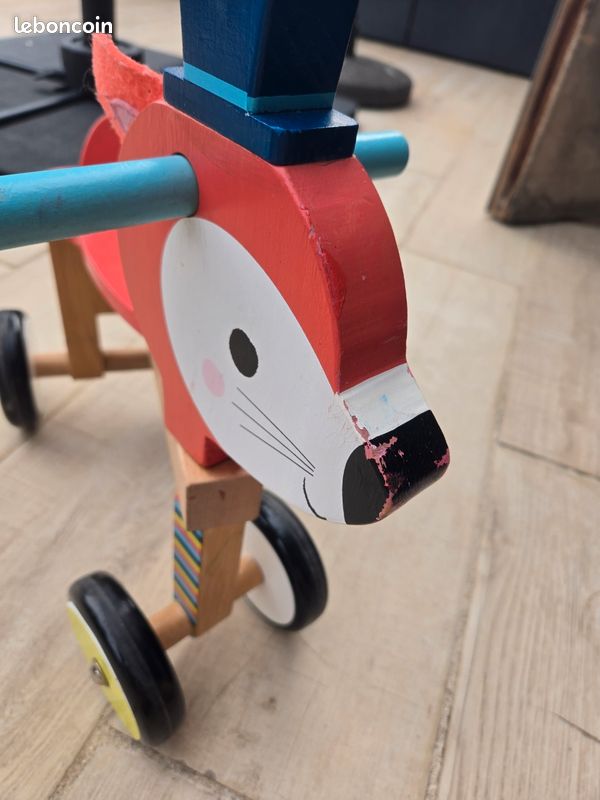 Trotteur porteur bois Renard (image 2)