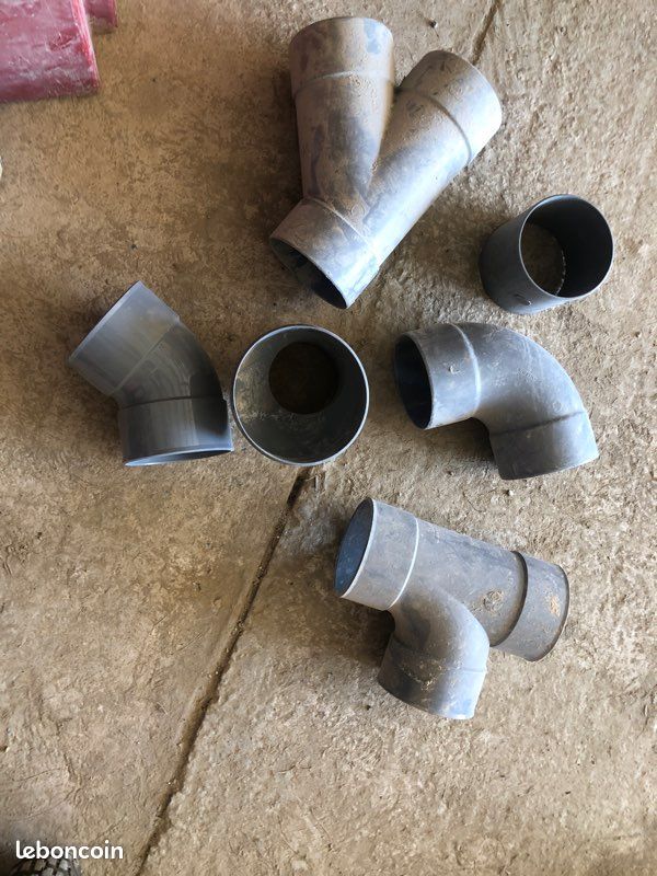 Lot pvc 125 coude T Y manchon réduction (image 1)